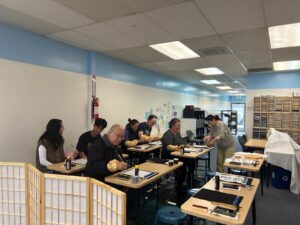 Calligraphy work shop